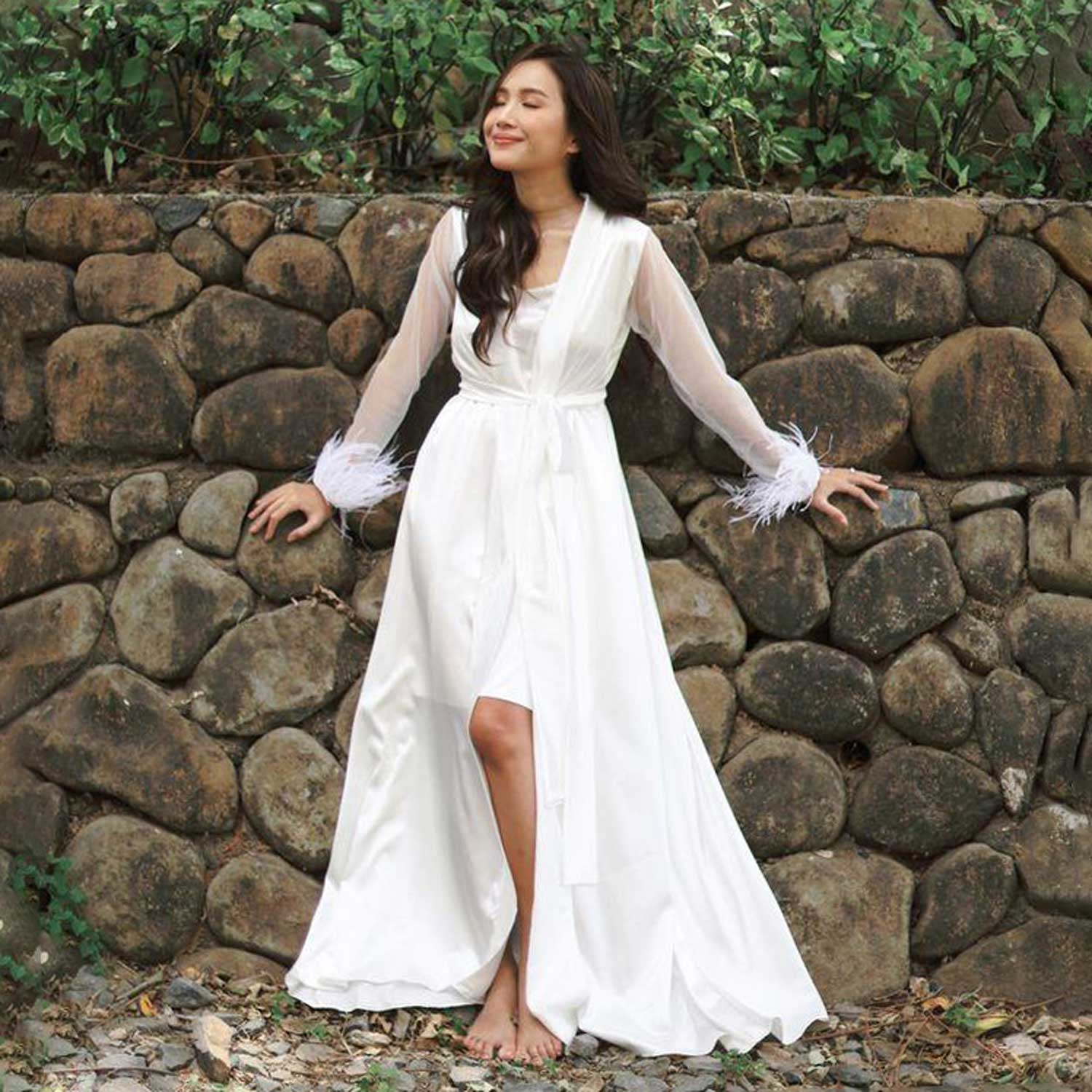 Premium Robe Premium Bridal Robe | Charlene – Lisse MNL