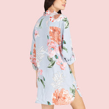 Cotton Floral Sleep Shirt Dress (3 colors)
